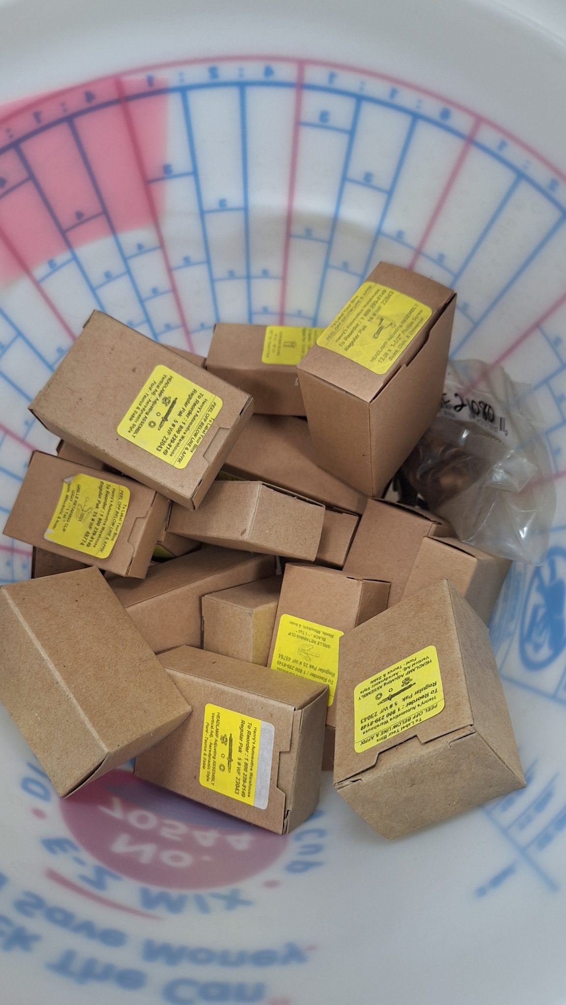 Clearance Item8-MYSTERY FASTENER BUCKET-Door hinge pins, hinge pin bushings, headlight adjuster hardware - Image 2