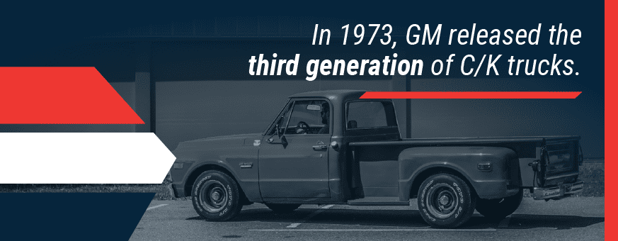 1973, 3rd generation of CK trucks