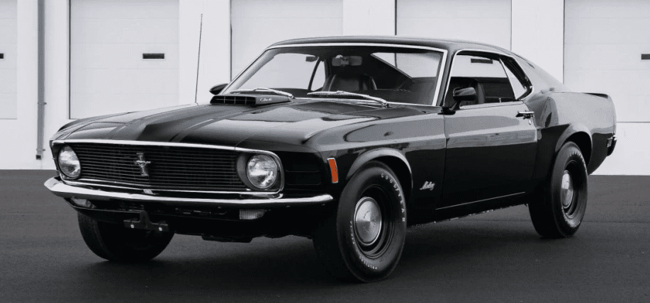 Mustang with steel wheels