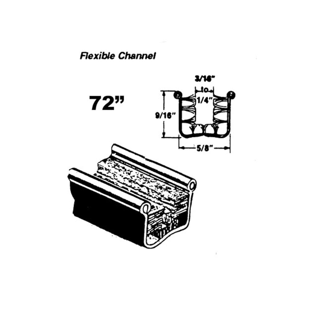 1933-1960 Buick|Cadillac|Chevrolet Car Flexible glass-run channel