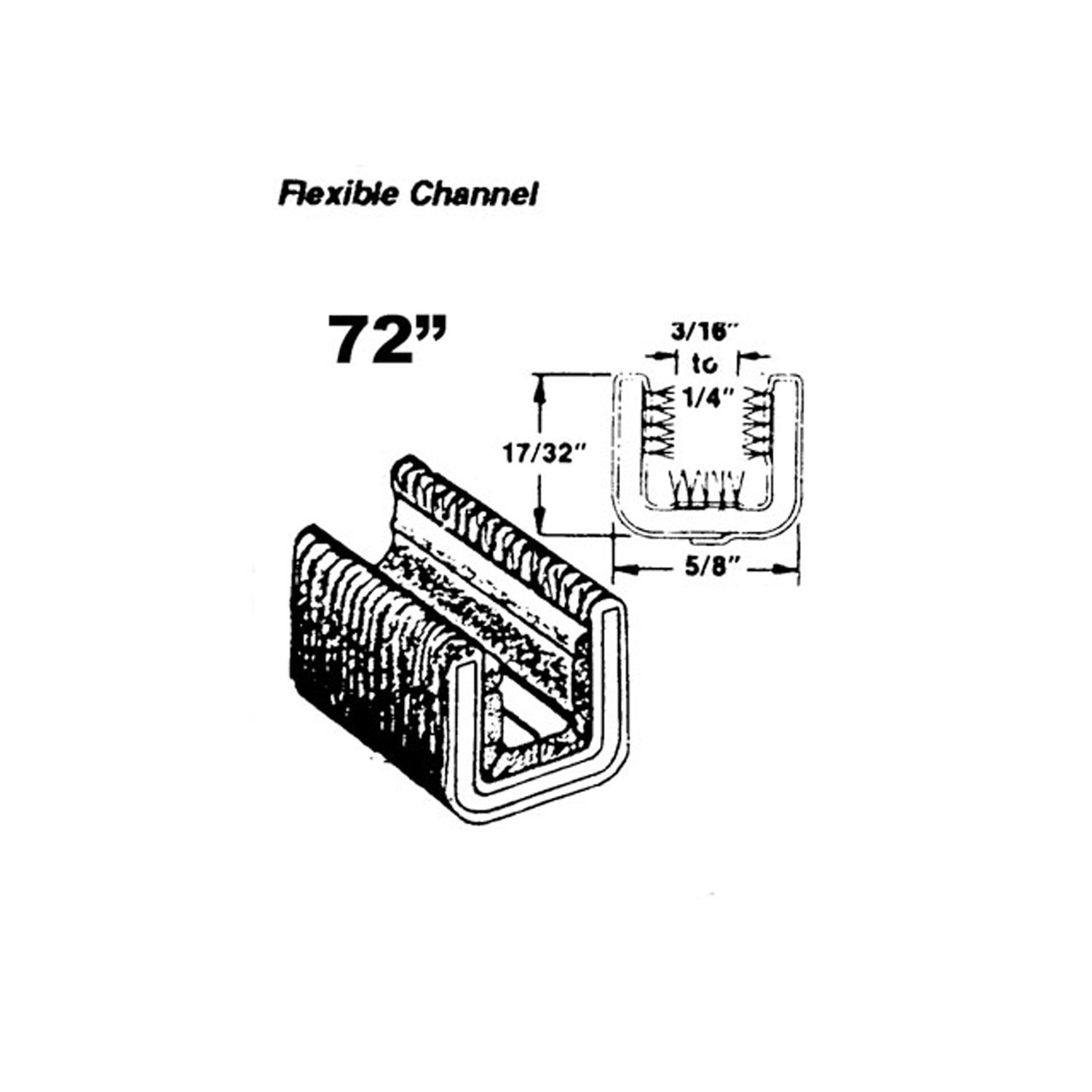 1933-1966 Chevrolet|GMC Pickup Flexible glass-run channel