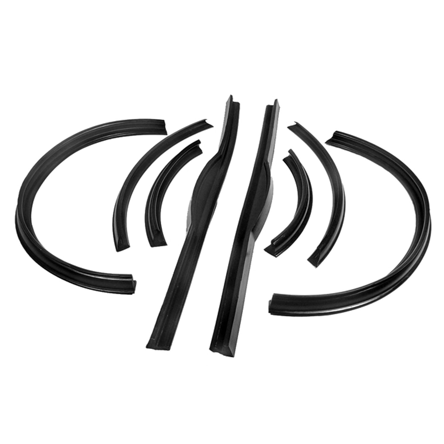 1942-1948 Buick|Cadillac|Oldsmobile Folding Top Weatherstrips 8pc Set-MMPRR1600