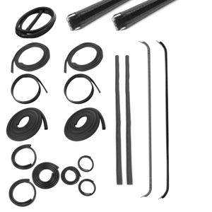 1947-1948 Chevrolet-GMC CK Pickup Truck Complete Weatherstrip Seal Kit w Weatherstrip Trim Groove-CWK111347