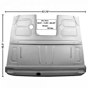 1948-1952 Ford Pickup Truck Floor Panel Assembly Front