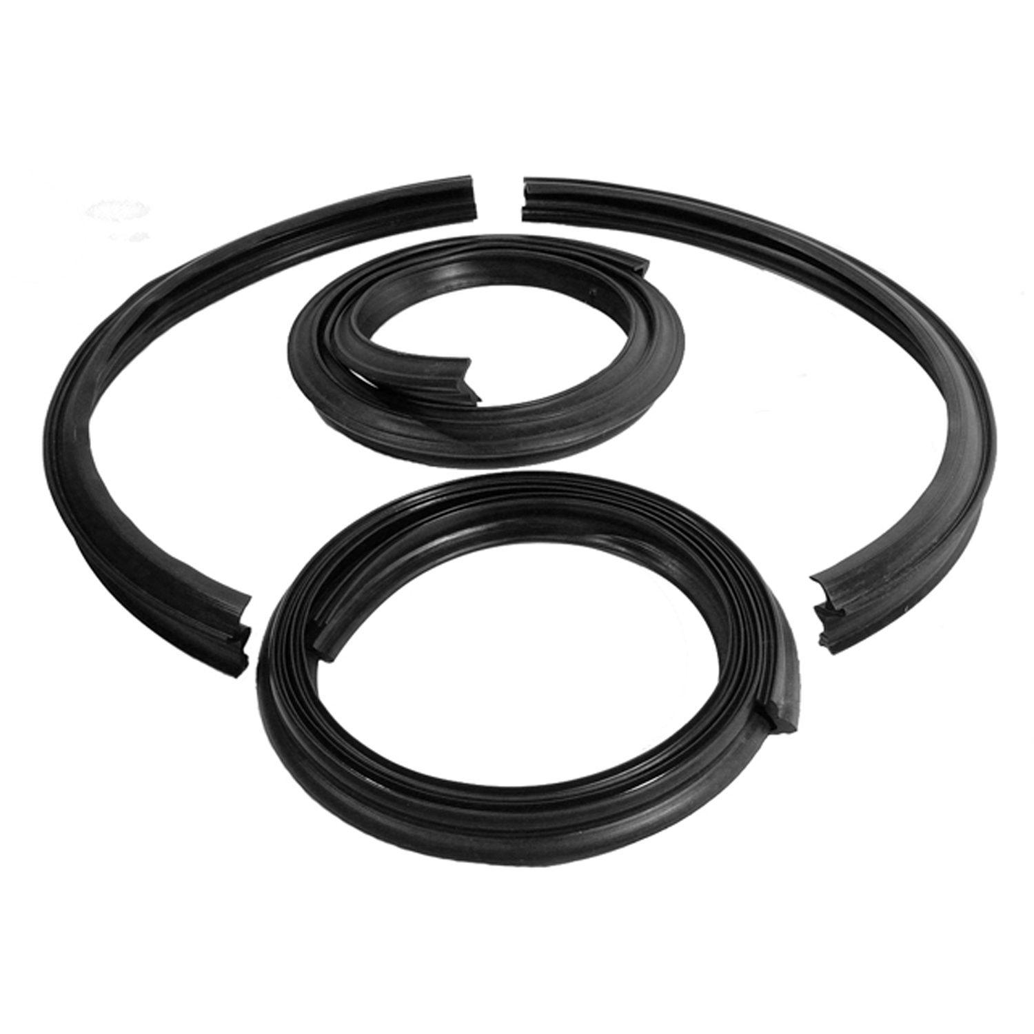 Square Rails Seals 1949-1951 Frazer|Kaiser Roof Rail Seals Kit, 4pc Set