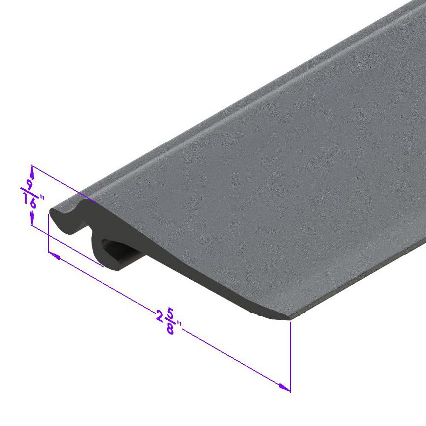 1953-1956 Ford Pickup Top of Radiator Hood Seal. 2-3/4" wide