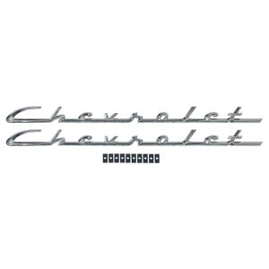 1955-1956 Chevrolet 150|210 Script Emblem-DYNEM4000
