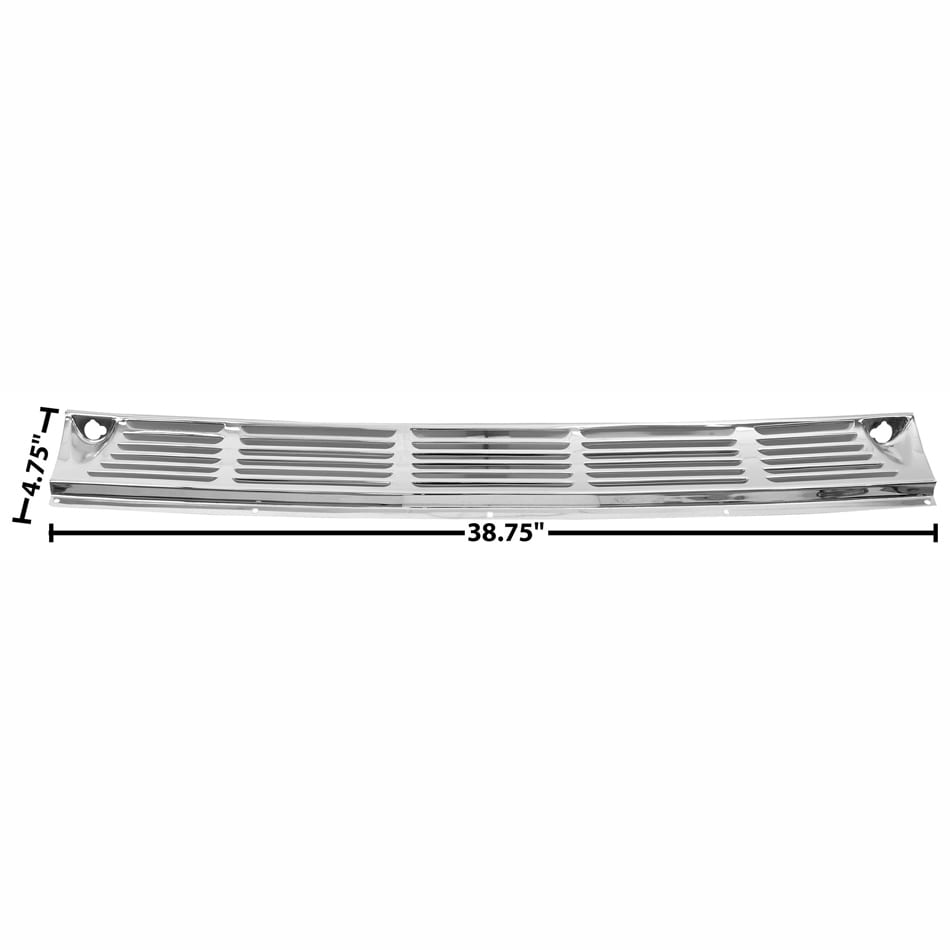 1955-1959 Chevy Pickup Truck Cowl Grille Chrome