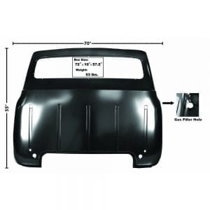 1956 Ford Pickup Truck Cab Back Panel Small Window