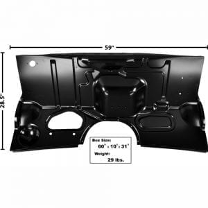 1956 Ford Pickup Truck Firewall w/o Heater Motor Hole