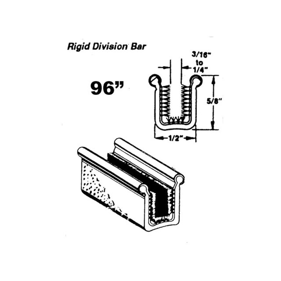 1957-1967 Ford Car Rigid division-bar channel, SS Bead, Steal Core ...