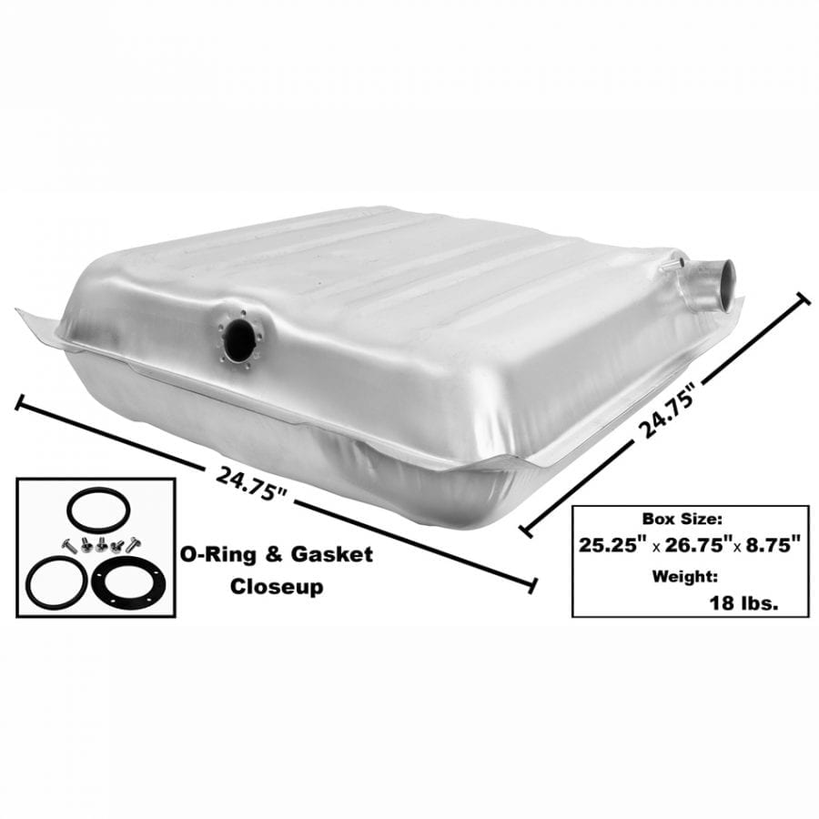 1957 Chevy 150|210|Bel Air|Nomad Gas Tank Stainless Steel