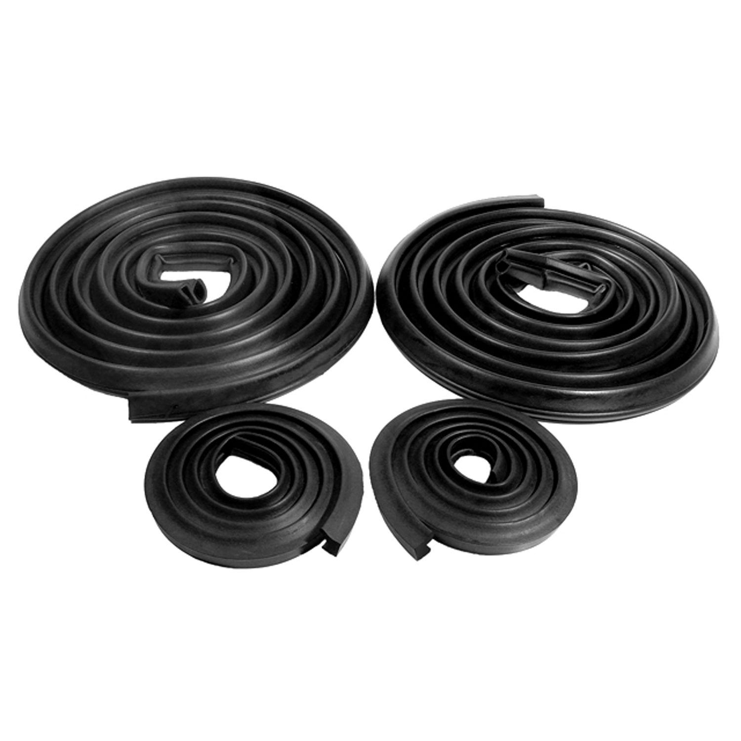 Rear Molded Door Seals, with Clips For Chevrolet Chevy II 1962-1967; LM 20-L/W main image 0