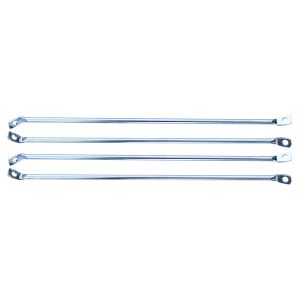 1960-1966 Chevy|GMC Fleetside Pickup Chrome Bedside Brace Set-0848-323