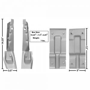 1961-1964 Chevy Impala Bucket Seat Mounting Bracket Set