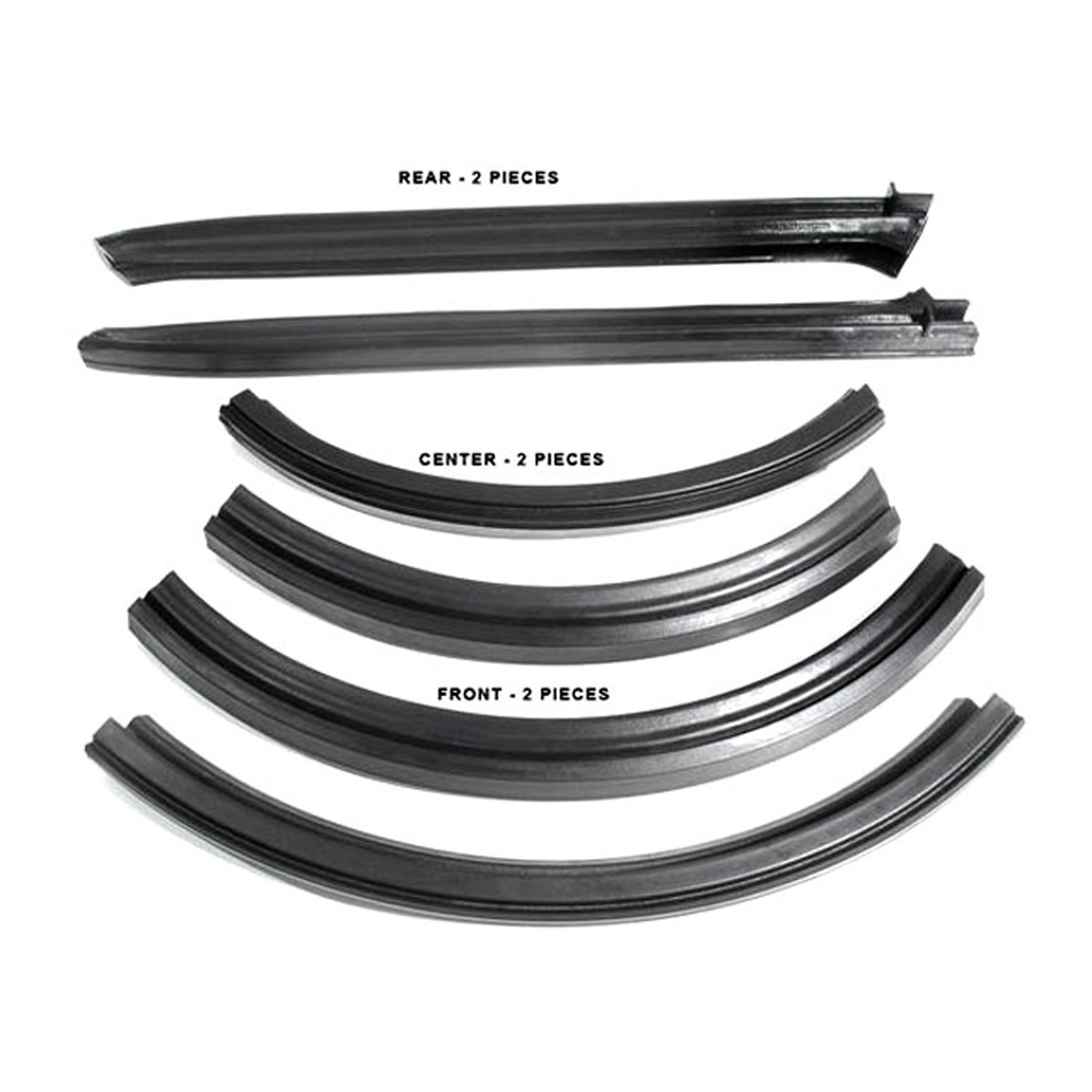 1962-1965 Dodge|Plymouth Belvedere|Coronet Convertible Roof Rail Seals ...