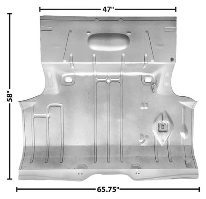 1964-1965 Chevy Chevelle Trunk Floor Pan Complete-DYN1462MAWT
