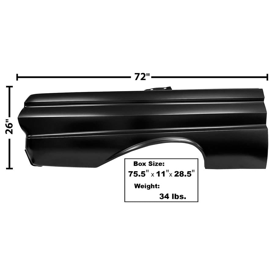 1964-1965 Ford Falcon Quarter Panel Passenger Side Sedan