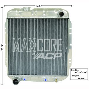 1964-1966 Ford Falcon| Mustang Radiator Aluminum 2-Row (Fox 302)