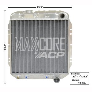 1964-1966 Ford Falcon| Mustang Radiator Aluminum 2-Row V-8