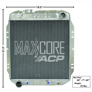 1964-1966 Ford Falcon| Mustang Radiator Aluminum 3-Row (Fox 302)