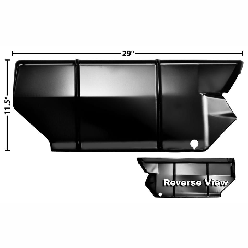 1964-1967 Chevy El Camino Quarter To Bed Filler Passenger Side (RH)