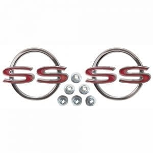 1964 Chevy Impala Emblem Quarter Panel SS Pair