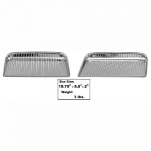 1964 Pontiac GTO Hood Scoop Chrome Pair