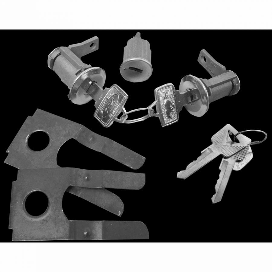 1965-1966 Ford Mustang Lock Kit Ignition And Door