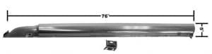 1965-1966 Ford Mustang Rocker Panel Complete Driver Side (LH) Coupe or Fastback-DYN3647MBWT