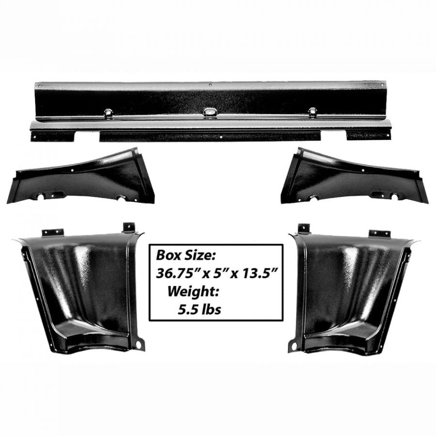 1965-1966 Ford Mustang Trim Rear Upper Panel Fastback