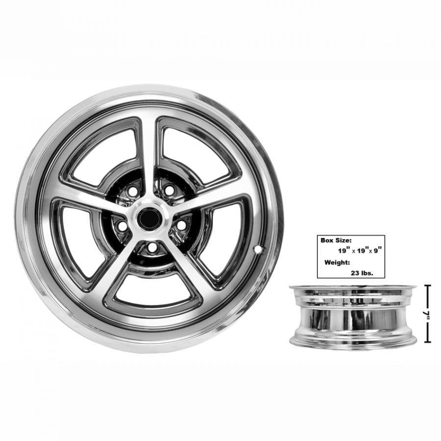 1965-1973 Ford Mustang Magnum Alloy Wheel 17 X 7 Coated