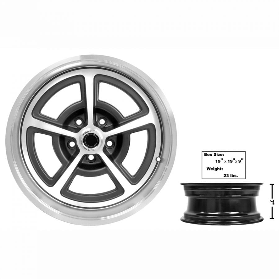 1965-1973 Ford Mustang Magnum Alloy Wheel 17 X 7 with Cap