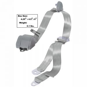 1965-1973 Ford Mustang Seat Belt 3Point Mount Gray