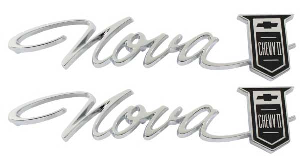 1965 Chevrolet Chevy II Quarter Panel Emblems