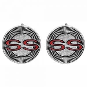 1965 Chevy Impala Emblem Door Panel Pair