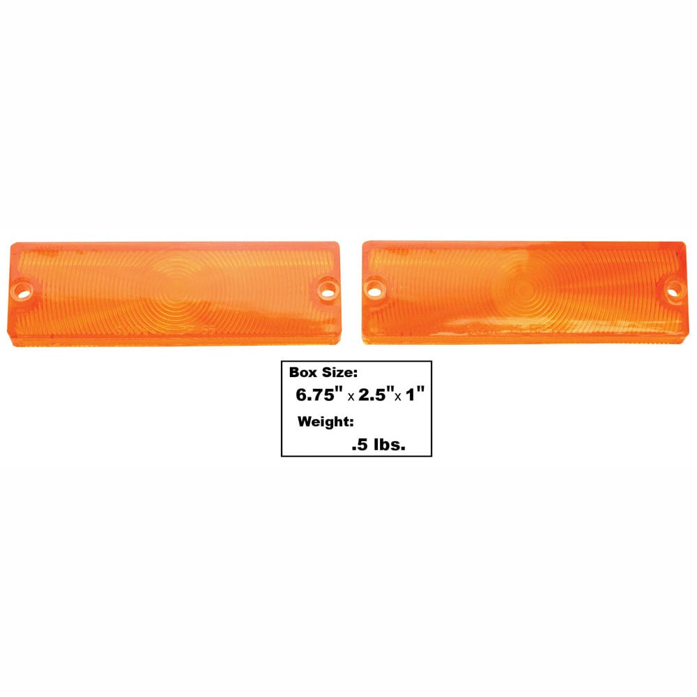 1965 Chevy Impala Parking Lamp Lens Pair