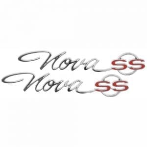 1965 Chevy Nova Emblem SS Rear Quarter Pair