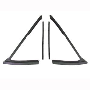 1966-1967 Buick|Chevrolet|Oldsmobile|Pontiac Vent Glass 4 PC Weatherstrip Seal Kit - Driver and Passenger-VWK171066