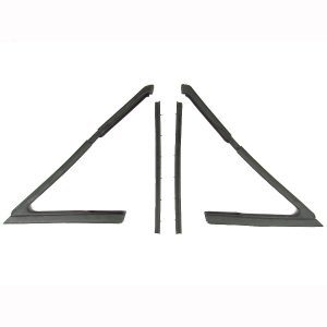 1966-1967 Buick|Oldsmobile|Pontiac Skylark|Cutlass|GTO Vent Glass 4 PC Weatherstrip Seal Kit - Driver and Passenger-VWK121066