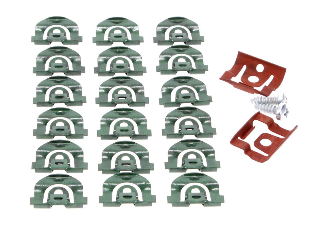 1966-1967 Chevrolet El Camino Back Glass Molding Clip/Screw Kit