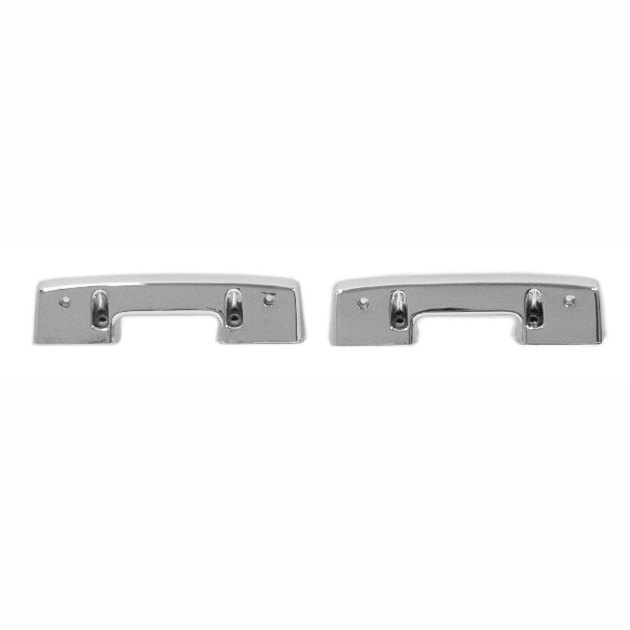 1967 A Body Front & 4 Door Rear Armrest Bases, Chrome Pair- Repro – National Mo-Parts