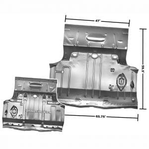 1966-1967 Chevy Chevelle Trunk Floor Complete