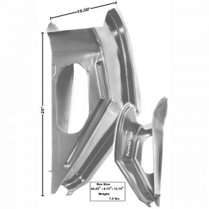 1966-1967 Chevy Nova Cowl Shoulder Driver Side (LH)