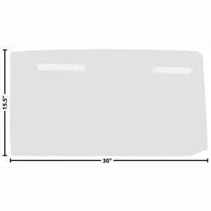 1966-1967 Chevy Nova Door Glass Clear Fits Driver (LH) or Passenger Side (RH)