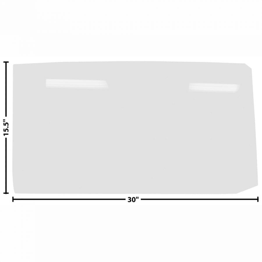 1966-1967 Chevy Nova Door Glass Clear Fits Driver (LH) or Passenger Side (RH)