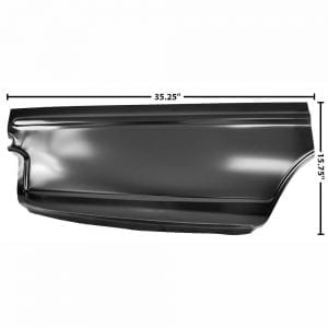 1966-1967 Chevy Nova Quarter Rear Lower Patch Passenger Side (RH)