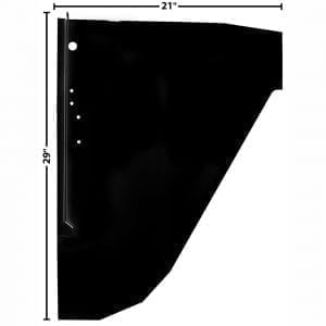 1966-1977 Ford Bronco Cowl Side Panel Driver Side (LH)