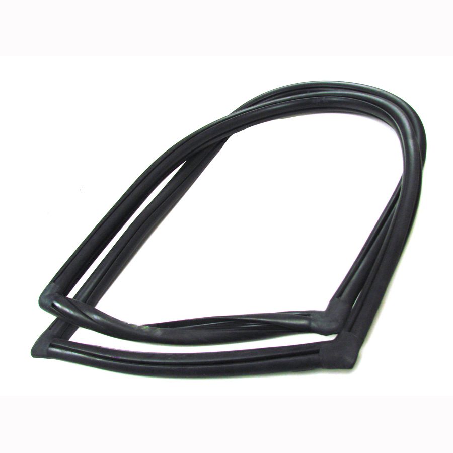 1966-1977 Ford Bronco Quarter Window Weatherstrip Seal With Trim Groove - Driver-WCRDQ1085TLH