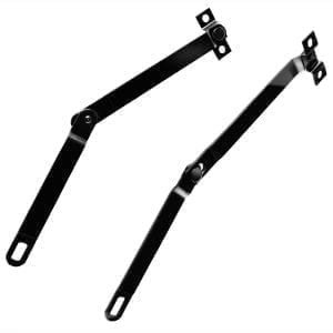 1966-1977 Ford Bronco Tailgate Supports Black Pair